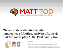 Tablet Screenshot of matt-tod.com